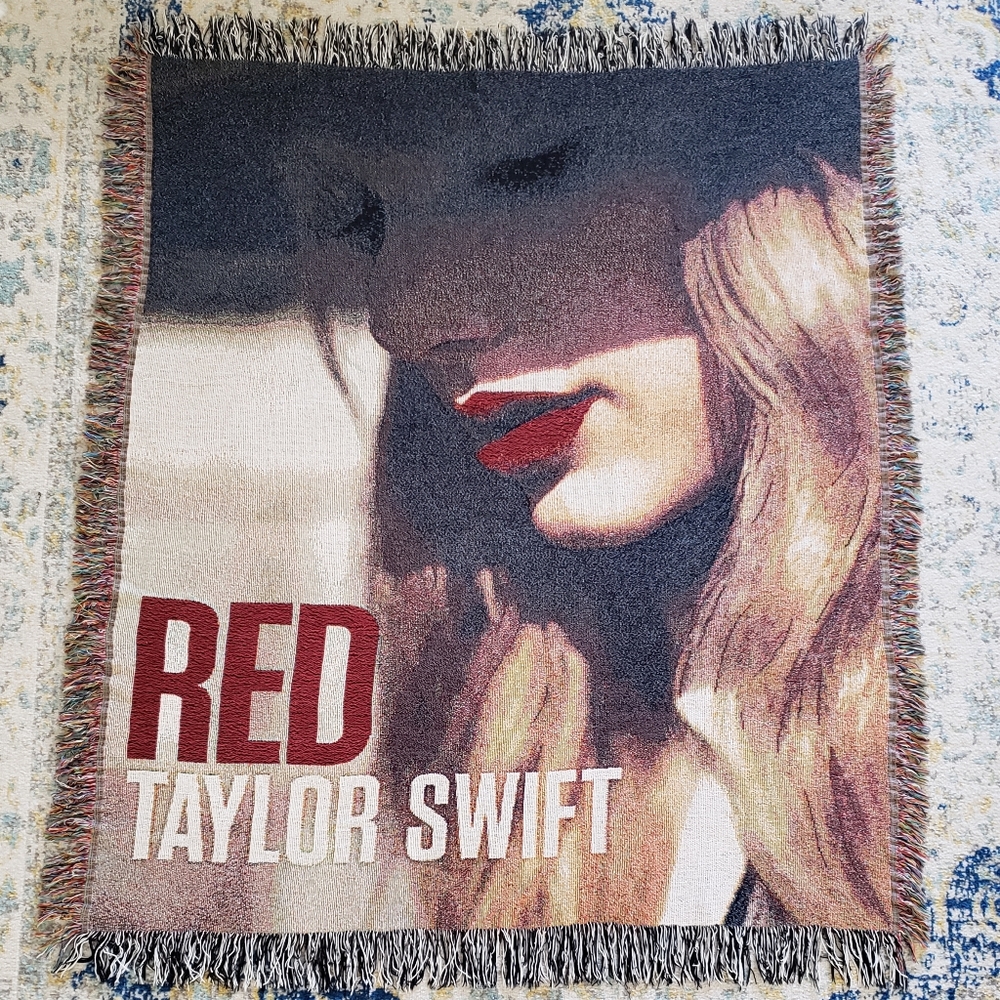 RED Taylor Swift original woven blanket